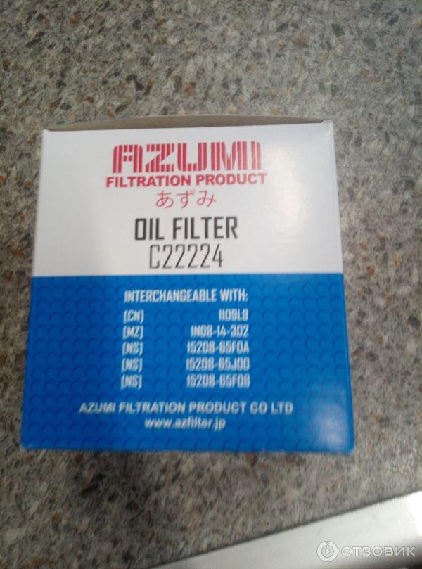 Отзыв о Масляный фильтр C22224 Azumi | Недорогой, качественный аналог ...