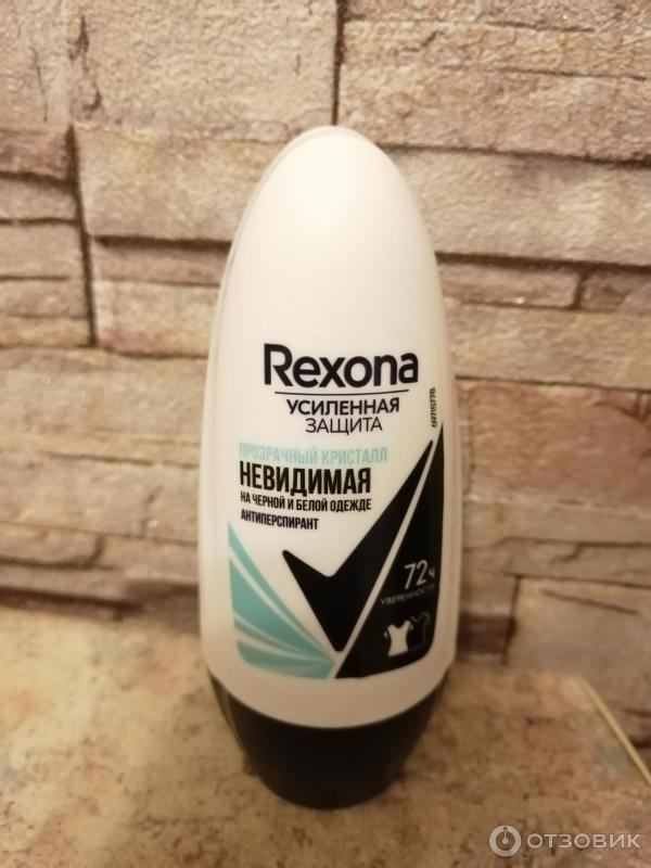 Антиперспирант шариковый Rexona Motionsense невидимая Прозрачный кристалл против белых следов и желтых пятен фото