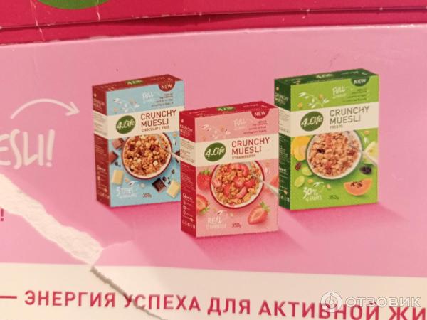 Мюсли Crunchy Muesli Strawberry Kaufland фото