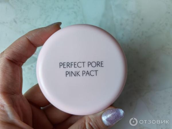 Пудра компактная The Saem perfect pore pink pact фото