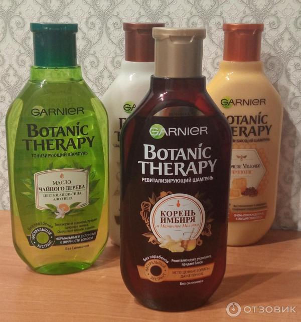 Шампунь Garnier Botanic Therapy КОРЕНЬ ИМБИРЯ И МАТОЧНОЕ МОЛОЧКО