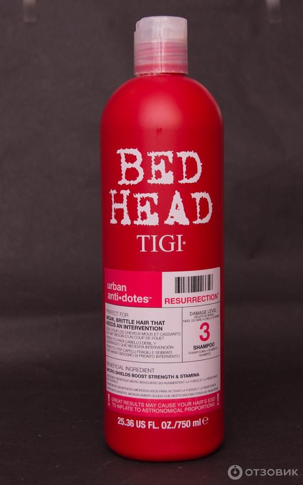 Шампунь Tigi Bed Head Resurrection Shampoo восстанавливающий для слабых ломких волос фото