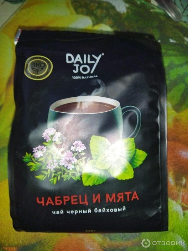 Чай МиксТрейд Daily Joy черный с чабрецом и мятой фото