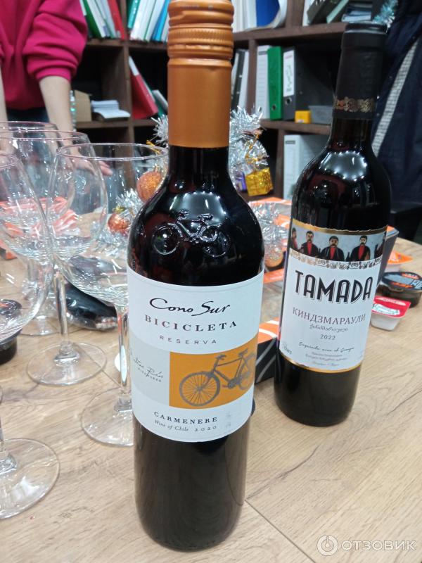 Вино красное сухое Cono Sur Bicicleta Carmenere фото